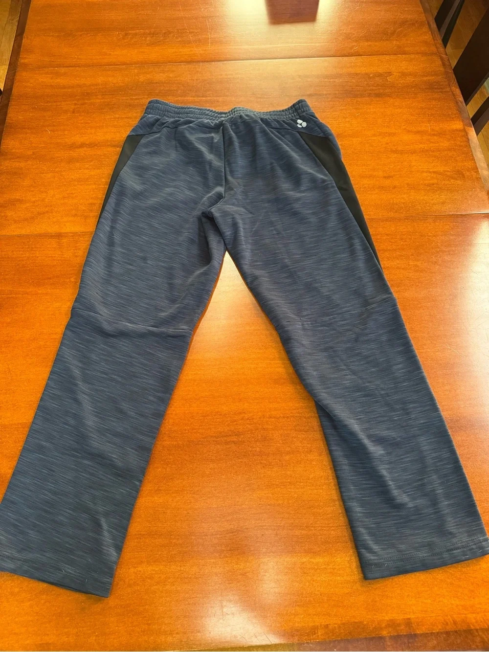 Tek Gear Boys Youth L Husky Athletic Pants Black Heather Performance